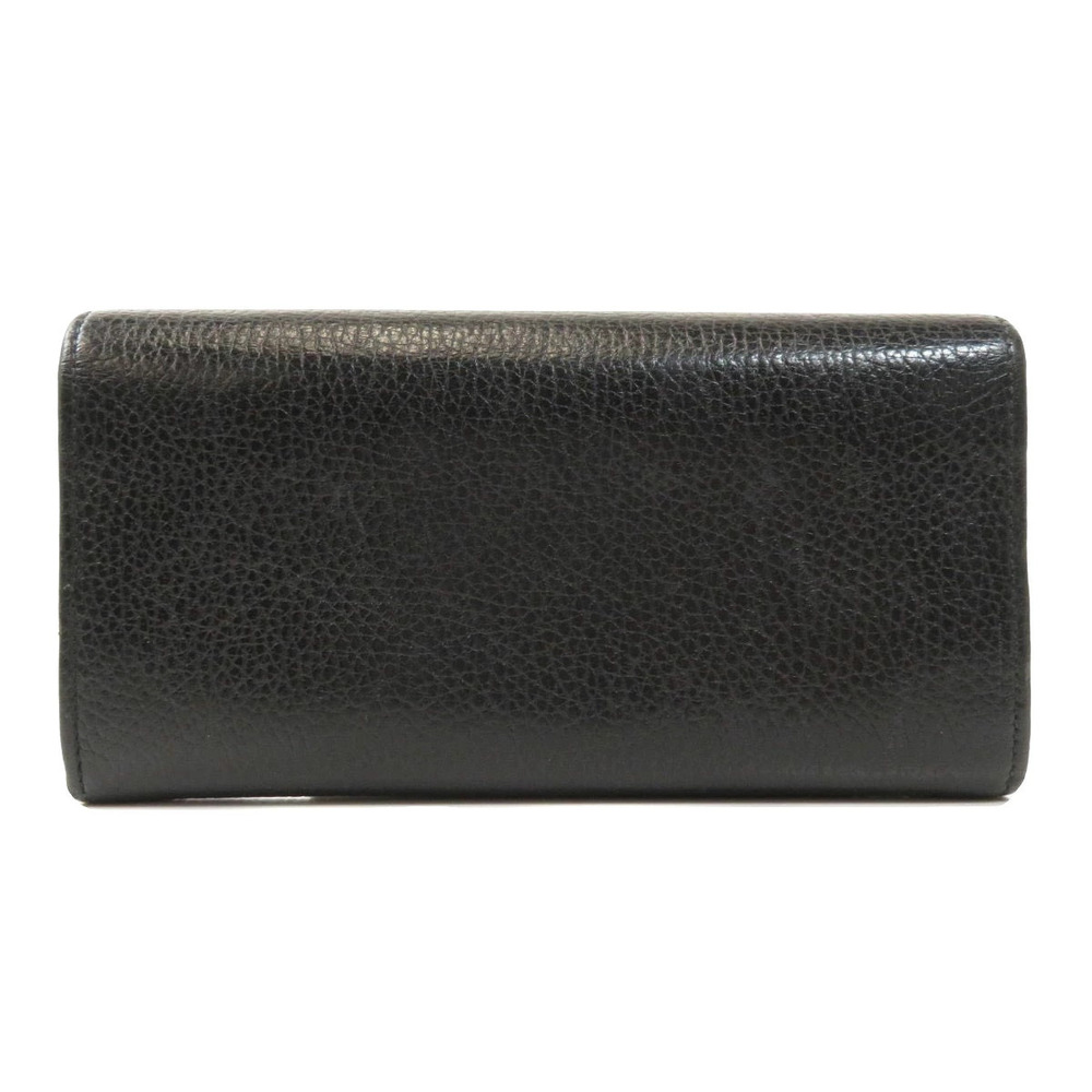 Gucci Calfskin Marmont GG Wallet Long Black